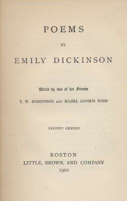 Poems by Emily Dickinson, Three Series, Complete